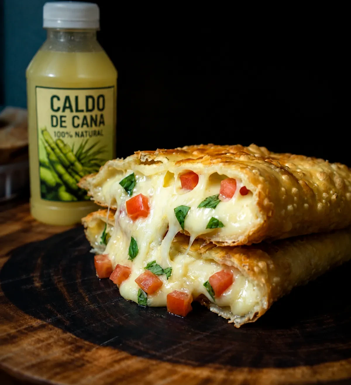 Pastel com Caldo de Cana